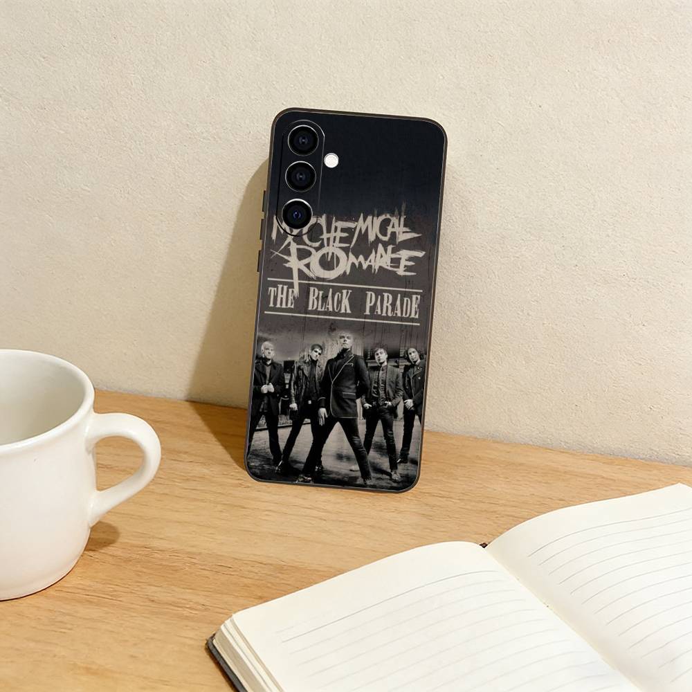 MCR f-Fan Icon My Chemical Romance   Phone Case For Samsung Galaxy A73,A72,A71,A70,A53,A52,A51,Others Soft Black Cover