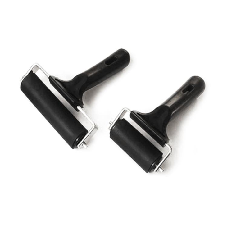 Multi Purpose Rubber Rollers, Set of 2 for Craft Project Brayer Glues Roller 1