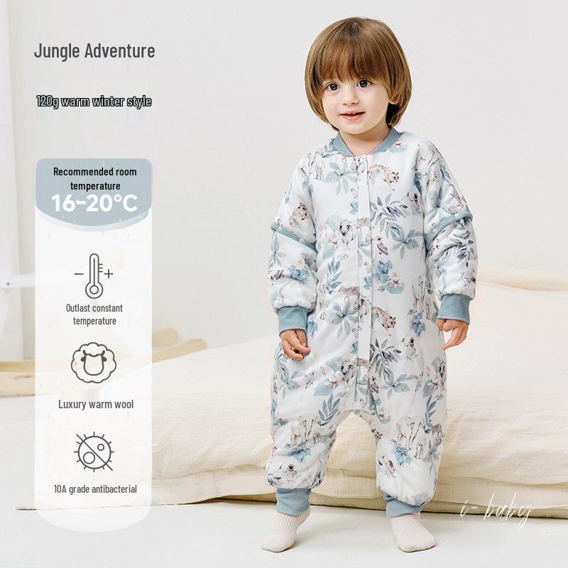 iBaby Wool Baby Sleeping Bag - Autumn/Winter Anti-Kick Quilt