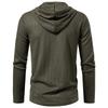 Men's Lace-Up Hooded Textured Sweatshirt Casual Pullover for Men Autumn Winter Warm Fashion Multi-Color Long Sleeve Male Top