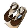 French high-end platform sandals women's 2025 new summer wear heightening fairy wind cover toe Roman shoes