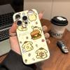 Cartoon P-Pompompurins Schattige Transparante Telefoonhoesje Voor IPhone 16 15 14 13 12 11 Pro Max Plus Zacht Hoesje