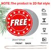 2D Flat, 1pc Round "FREE" Aluminum Hanging Sign, Red Vintage Star Border Design, Retro Metal Door Hanger, Perfect for Business Storefront, Shop