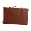 Vintage Suitcase Box Wooden Treasure Chest Collection Dustproof Storage Carry on for