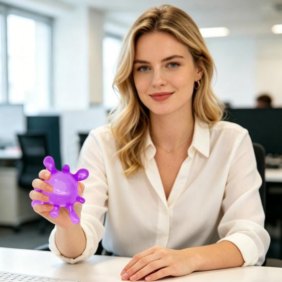 Water Splash Bal Knijpspeeltje, Angstverlichtende Transparante Stressbal, Zachte Rekbare Bal Sensorisch Fidget Speelgoed voor Kinderen Volwassenen