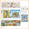 Kawaii Design 3D Scenery Stickers Spiral Bound Miniature Scene Sticker  Journal Supplies