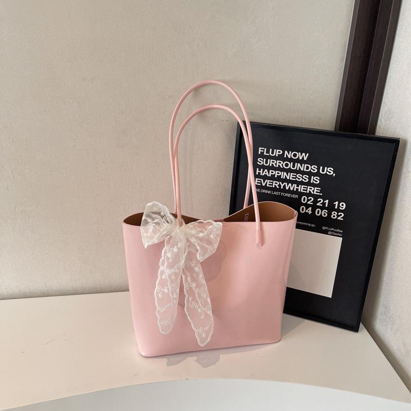 Fashion Large-capacity Tote Bag Women's Shoulder Bag Versatile Solid Color Mother and Child