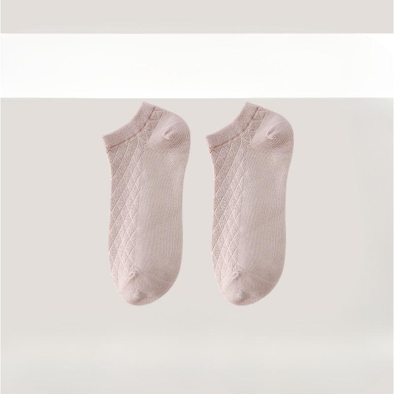 Women's Pure Cotton Breathable, Thin, Non-dropping Silicone Anti-slip Boat Socks, Sweat-absorbing, Simple and Invisible Socks