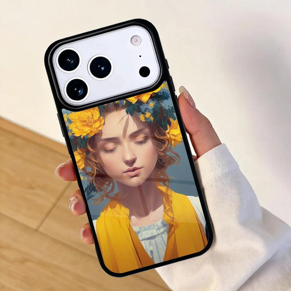 U/kraine Ukrainisches Mädchen Handyhülle Für Apple iPhone 17 air 16 Pro Max 15 Pro Max 14 13 12 11 Mini Rückseite