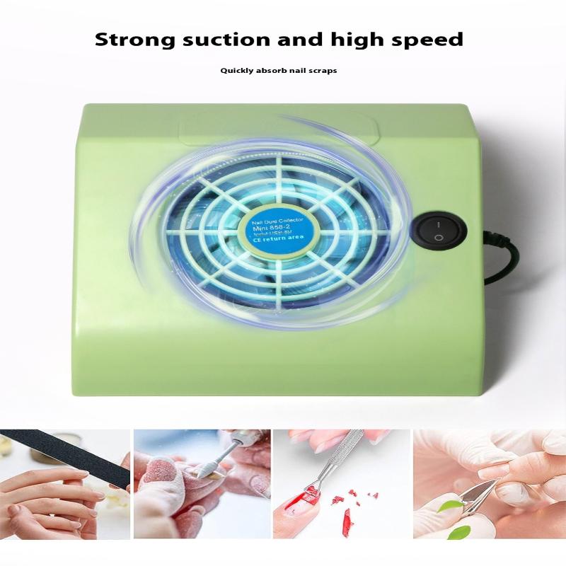 Professional Powerful Nail Duster Exhaust Fan For Nail Art Vacuum Collector Gel Nail Duster For Nail Art Salon Equipment