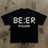 Beer O'Clock T-Shirt | Digital Clock Style Text