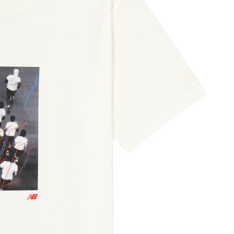 New Balance Runners T Shirt Men's Ivory White NEF29261-IV