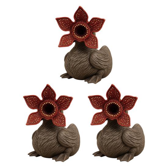 Resin Duck Figurine Collectible Horror Duck Ornament Spooky Halloween Decoration for Office Desktop Car Dashboard Decor