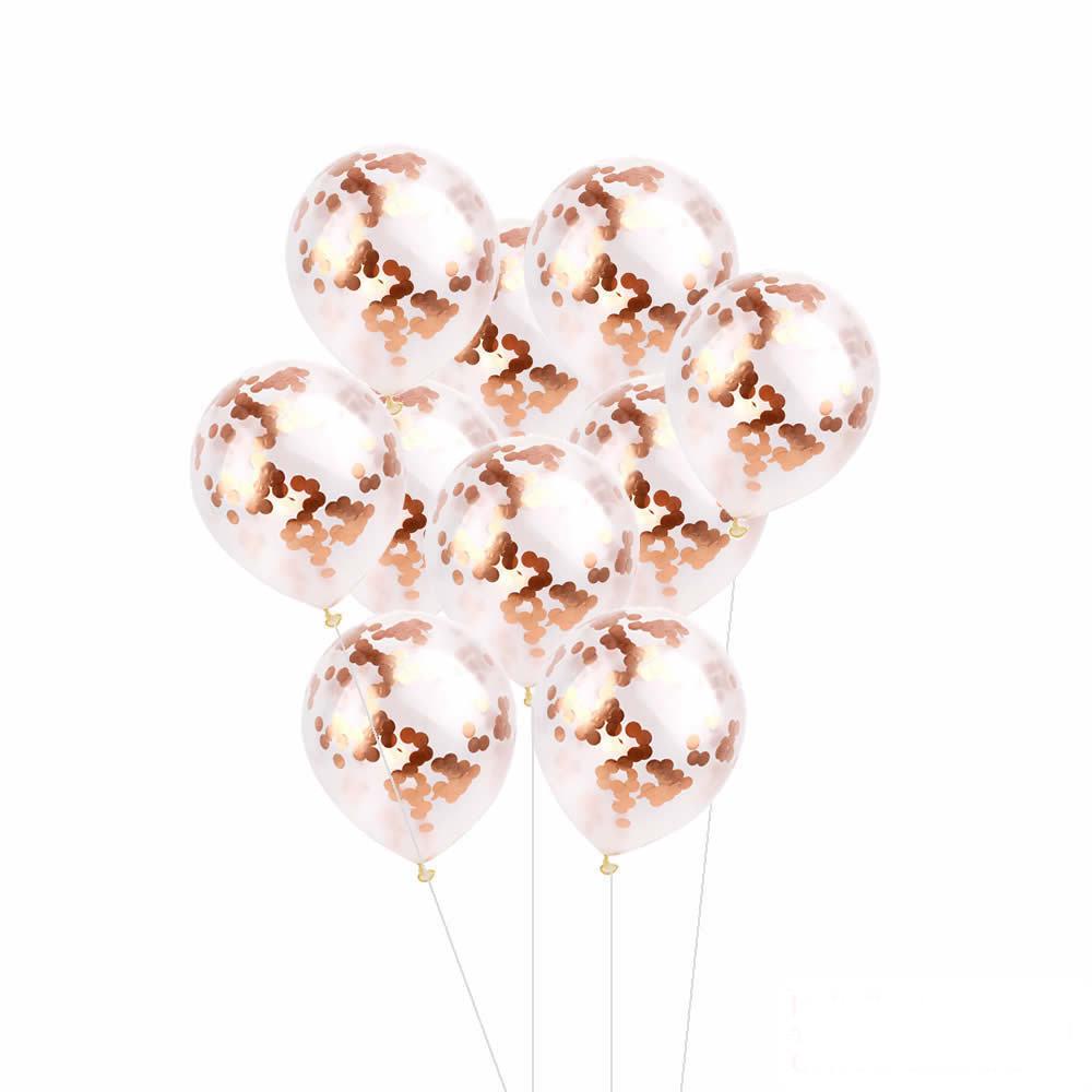 10pcs 12 inch Foil Latex Confetti  Set Wedding Birthday  Baby Shower