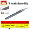 Hugong Multi-Specification Steel Files Set: Flat, Half-Round, Triangle, Rasp, Square, and Round Metal Grinding Tools.
