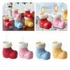 Christmas Handmade Candles Party Decoration Aromatherapy Christmas Gift Room Fragrance Festive Atmosphere 6x6.5x4.5cm