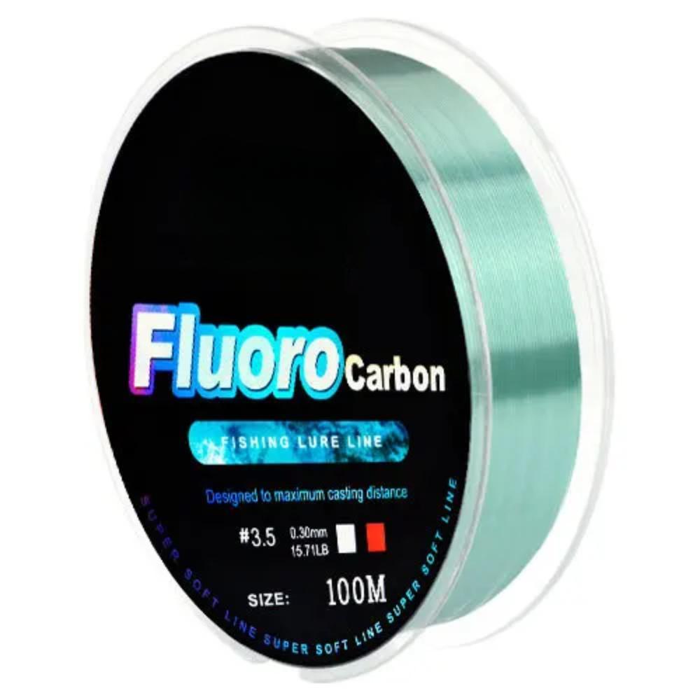 

Леска со флюорокарбоновым покрытием 100 м 4,14 фунта - 34,32 фунта Монофиламентная леска-лидер из углеродного волокна Карповая рыбалка Тонущая леска 0.23mm-9.48LB
