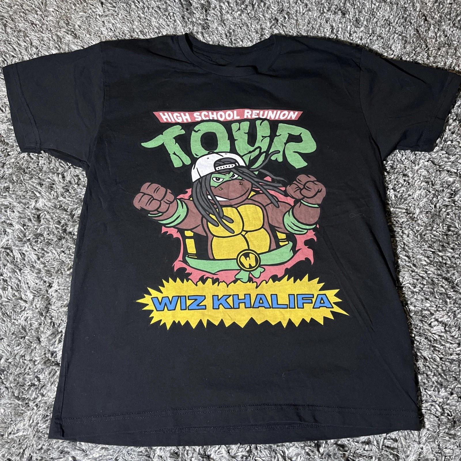 Wiz Khalifa High School Reunion Tour Cotton Black S-5XL T Shirt MC567 XXXXL
