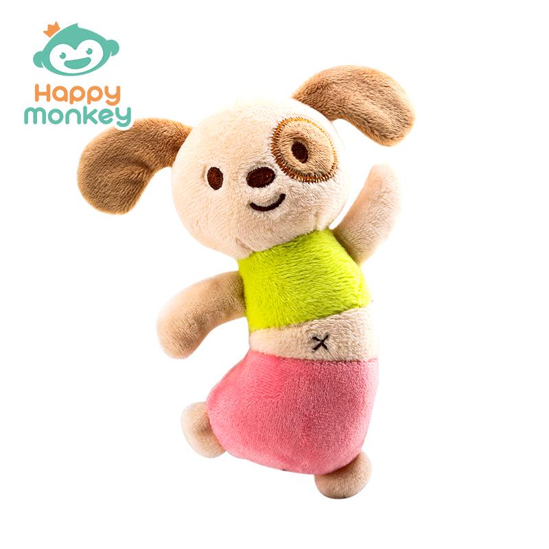 Happy Monkey Plush Dancing Doll Rattle - Soothing Newborn Toy