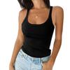 Summer Tank Tops for Women Sexy Scoop Neck Sleeveless Basic Casual Workout Tank Tops