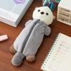 Weiche Bleistifttasche mit Cartoon-Motiv, Stifttasche, Make-up-Tasche, Plüsch, Seeotter, Federmäppchen, tragbarer Stiftmarkerhalter, Schulbedarf