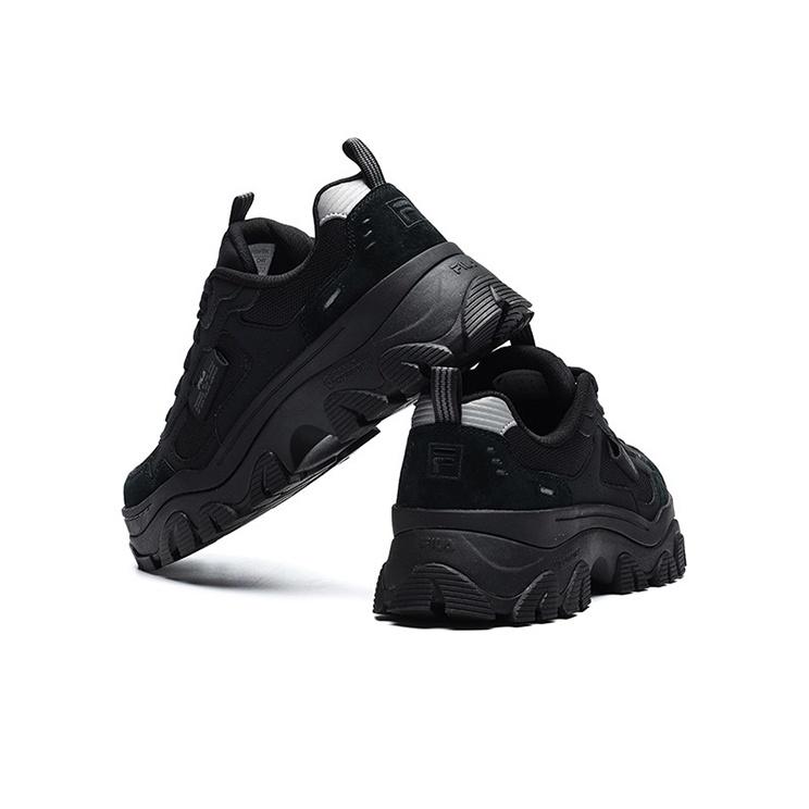 New FILA Hike Low Chunky Sneakers Gs Black Women's F12W134158FBK