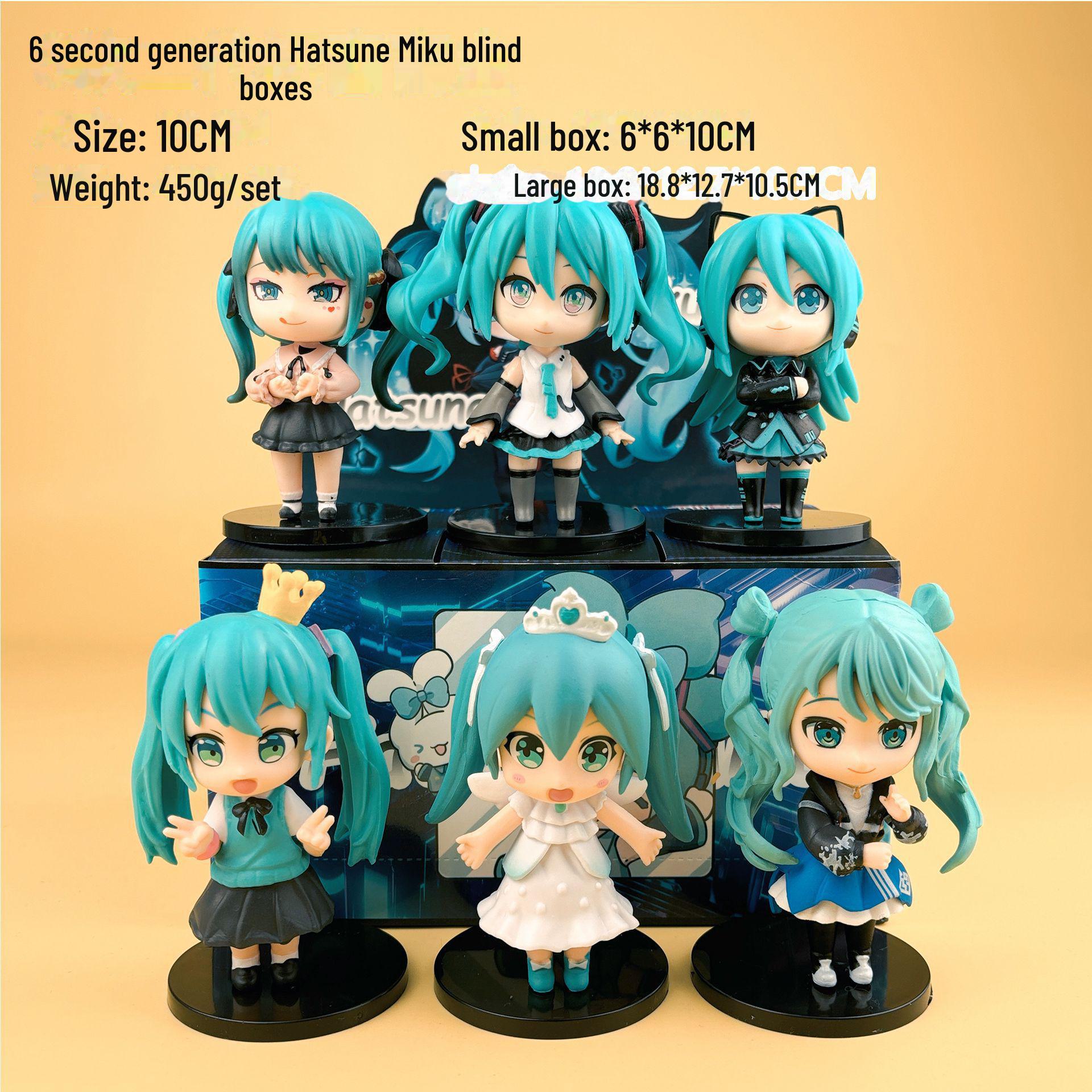 

Фигурка Hatsune Miku Q Version Blind Box - Милые украшения и украшения для торта second-generation angel, 1 random piece