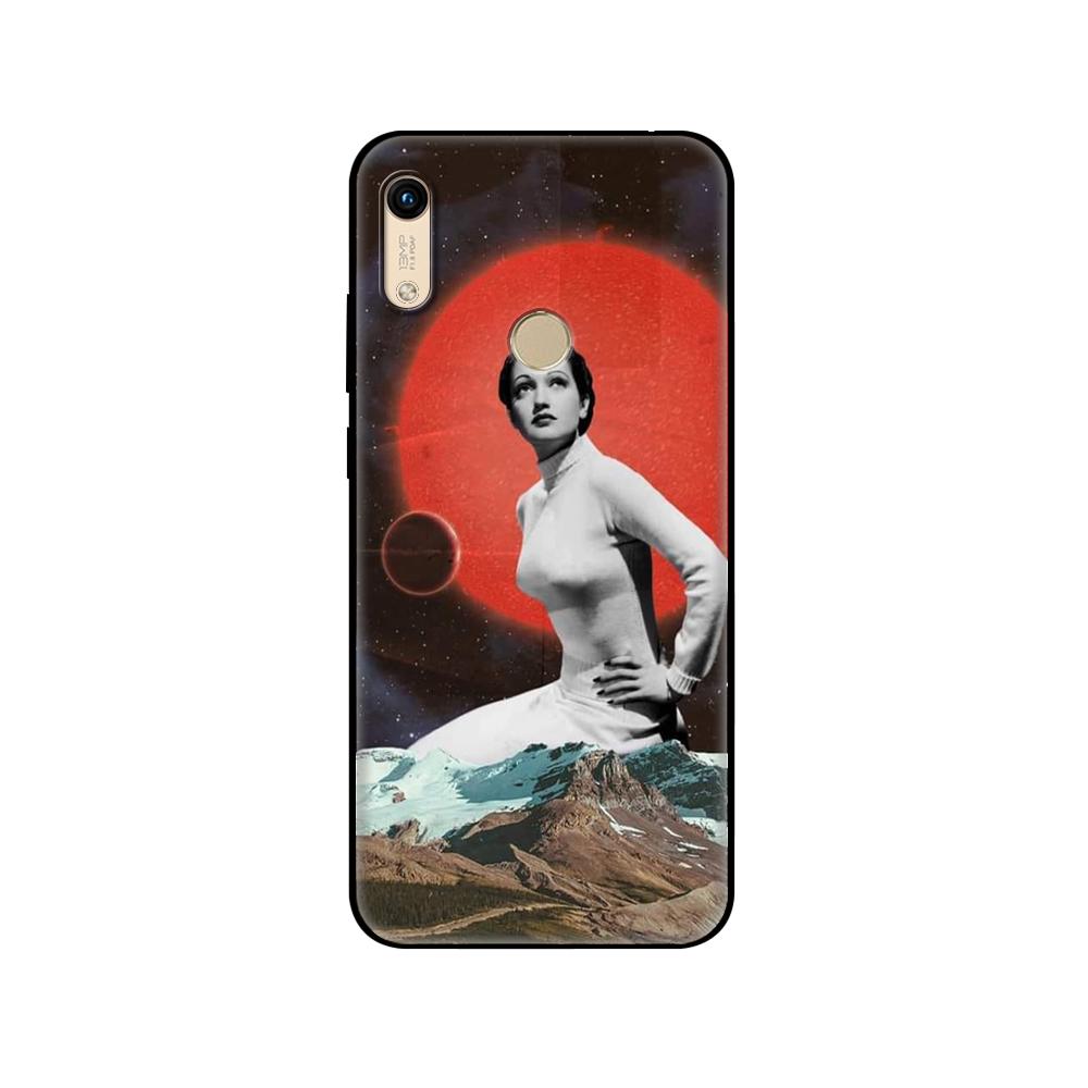 Black tpu Case For Huawei Honor 8a Prime 8s Prime 9 Lite honor 9A 9C 9X Premium 9x Pro 9S Case Cover Trippy Art aesthetic