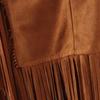 Fringe Sleeveless Jacket Women Leather Suede Tassels Vintage Cowgirl Coat Women Cardigan Sleeveless Jacket Chaqueta Mujer