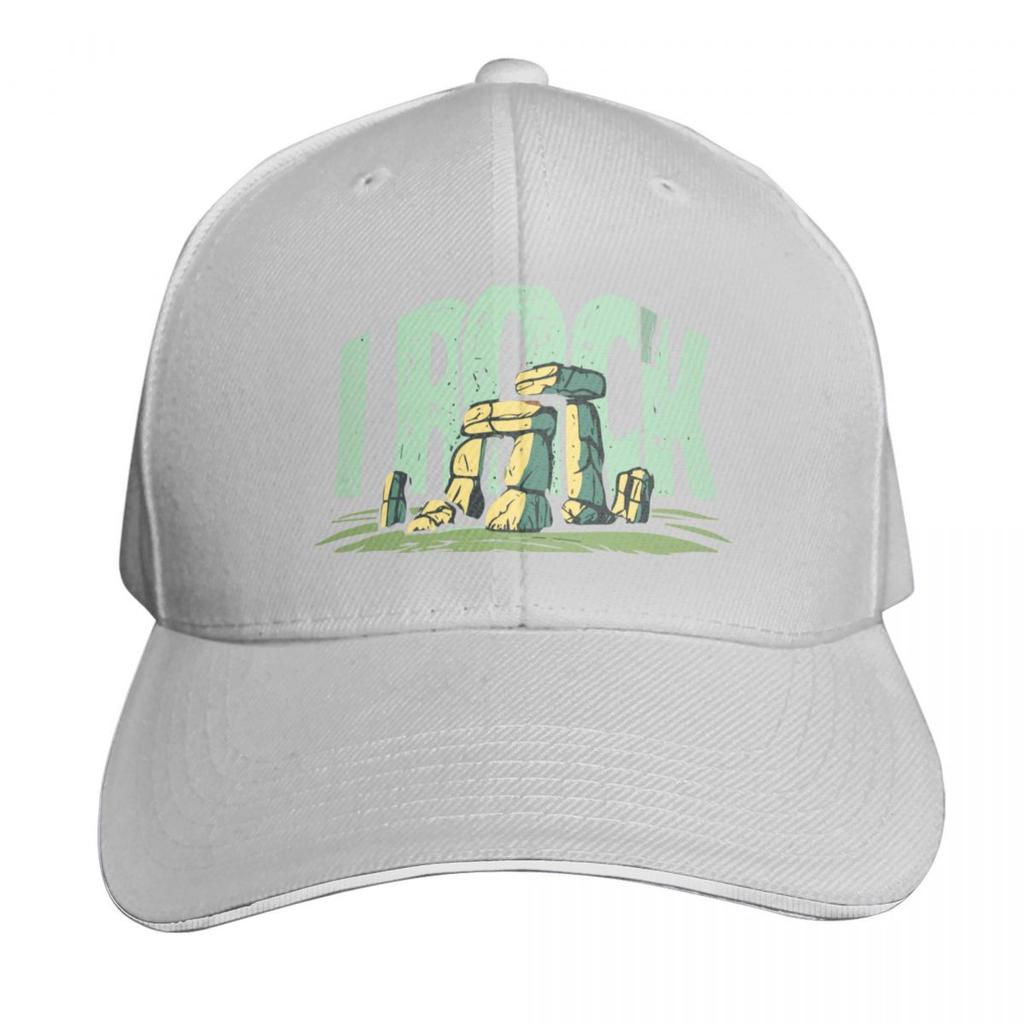 I Rock Stonehenge Stones Historical Design Baseball Cap Thermal Visor Tea Hat Rugby Sailor Cap for Unisex Women Unisexs