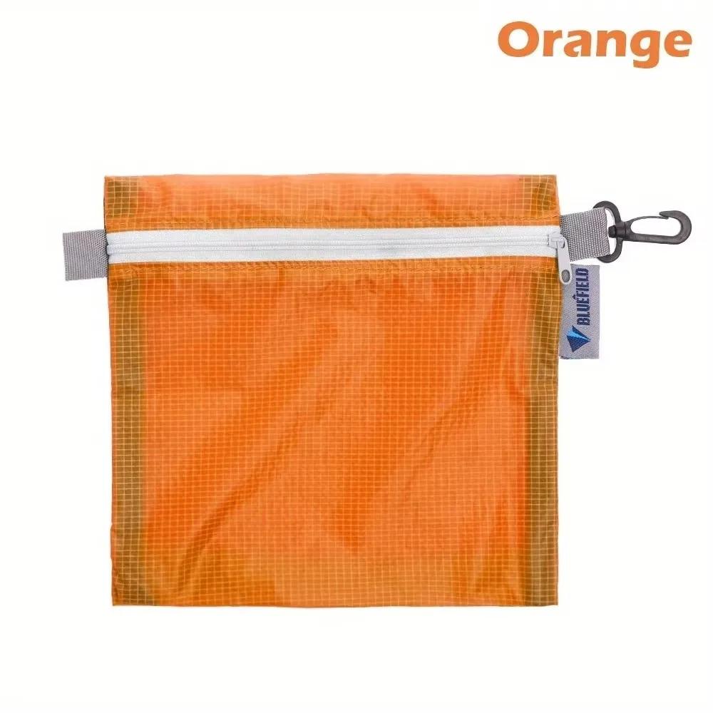 1PC Nylon Ultra Light Zipper Storage Bag Outdoor Organizer Backpack Rain Cover with Hook Waterproof Camping Hiking Swimming Bags