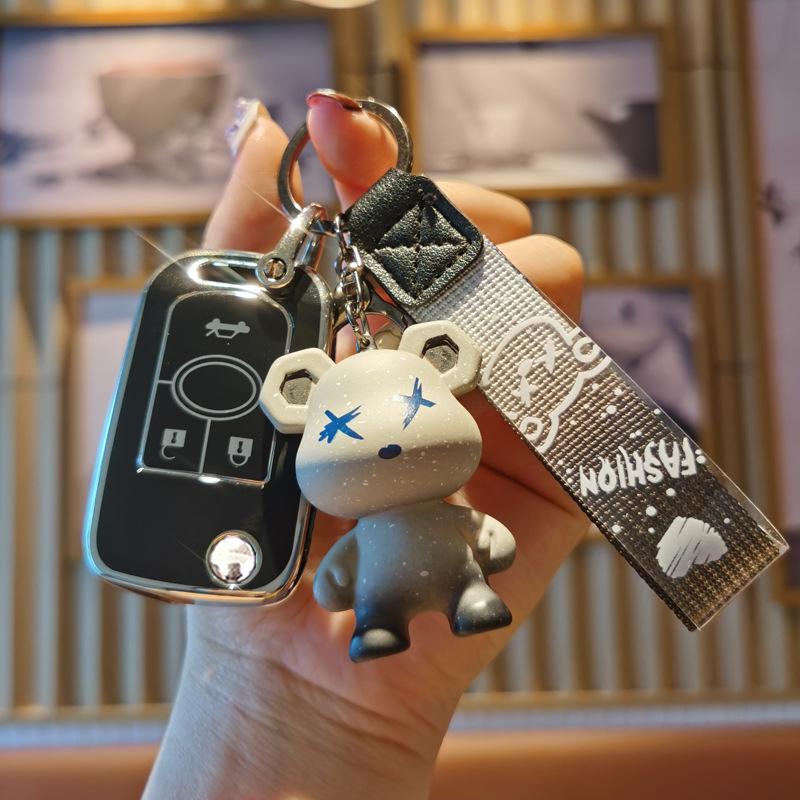 Buick Excelle Schlüsselhülle (09/11/13/15 Modelle) - Kompakte Autoschlüsseltasche mit Schnalle