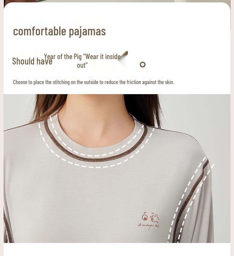 Girls' Summer Cool Pajama Set - Long Sleeve & Pants for Medium/Large Teens