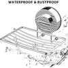 Stainless Steel Soap Dish Heavy Duty No-Drilling Sponge Holder Vacuum Suction Cup Self Draining Bathroom Soap Dish Sink Area