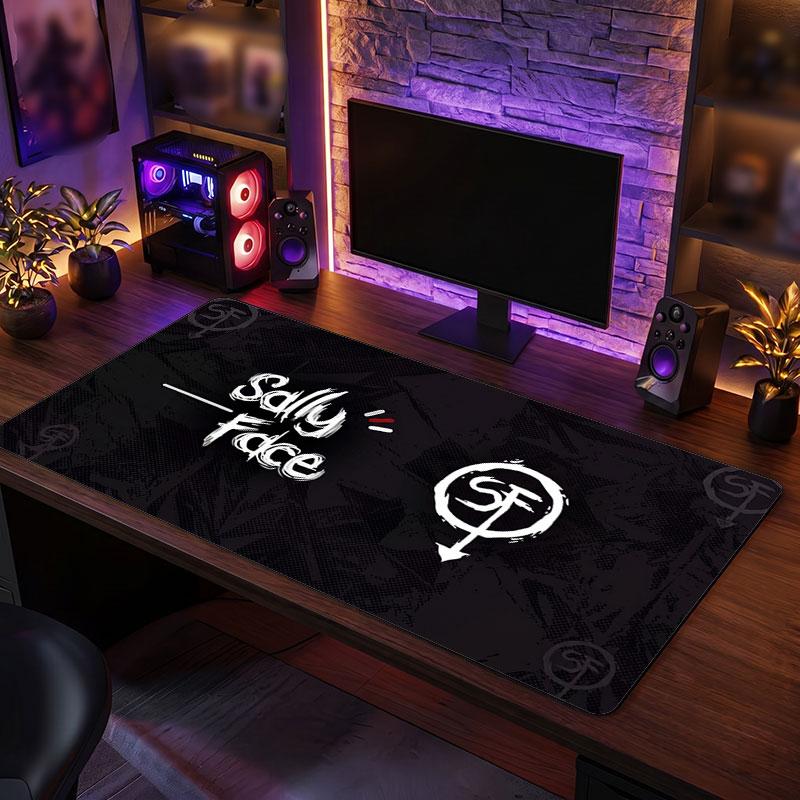 Big Mouse PadSally Face Extended Soft Desk Mat Gaming Office Computer Table Decor Mat