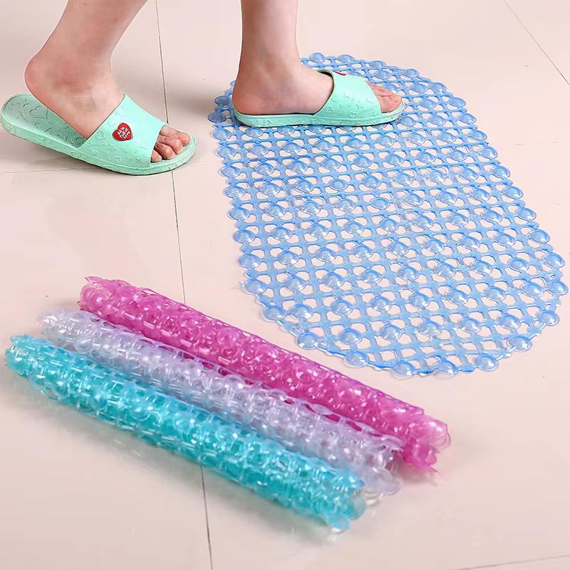 Haushalts-Rutschmatte PVC Badezimmer-Matte mit Massage-Saugnapf Teppich Zubehör