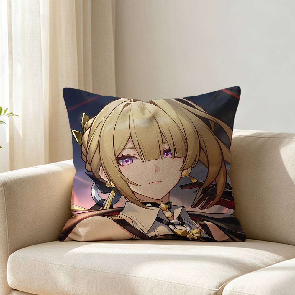 Zenless Zzz Eevelyn Custom Double Sided Print Square Pillow Cushion Cover