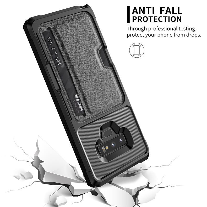 Samsung S26 Ultra Magnetic Leather Phone Case - Card Slot & Anti-Fall Protection for Note 20 Ultra