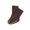 Solid Mid-Calf Striped Non-Slip Baby Socks with Loose Cuff