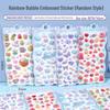 Cartoon 3D Embossed Waterproof Stickers for Children's Creative Journaling