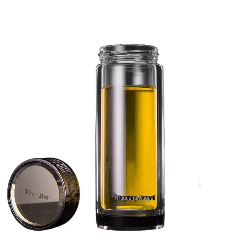 Fuguang Jianpai Double Wall Glass Tumbler Set with Sleeve