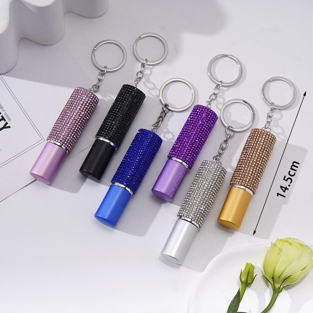 Empty Perfume Bottle Mini Key Ring Portable Spray Bottle Keychain Keychain Accessories