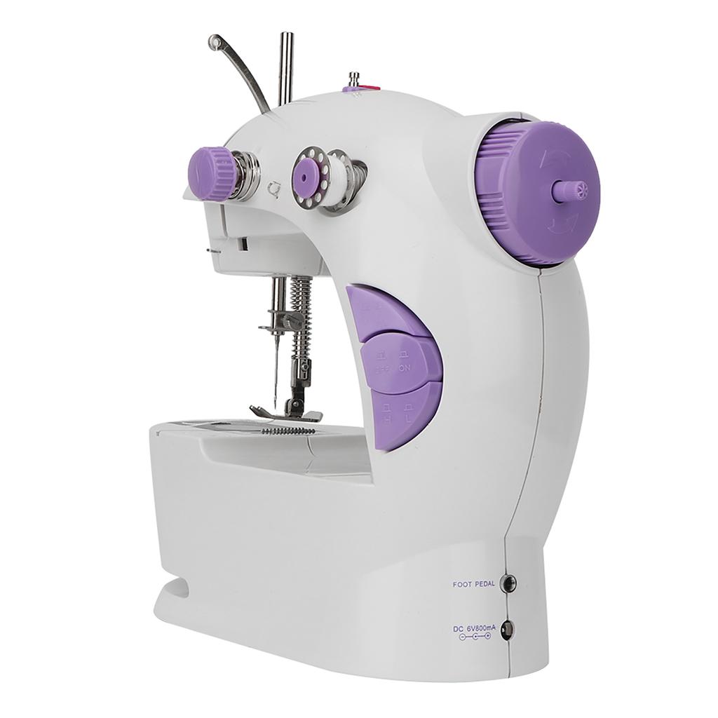 Mini Bärbar Hushålls Multifunktionell Elektrisk Symaskin med Lampa