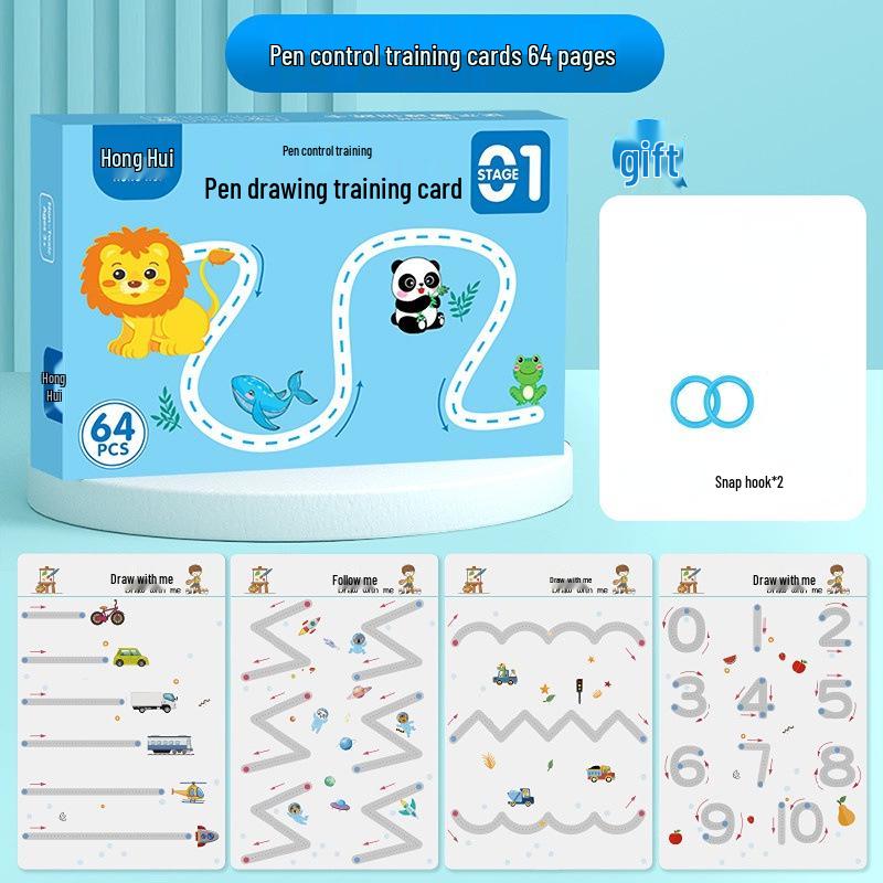 Preschool Pen Control and Tracing Workbook for Kids Ages 3-6: Calligraphy, Drawing, and Coloring Activities