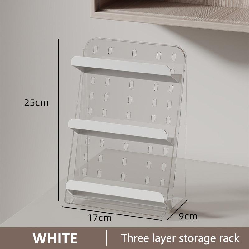 Mirror Cabinet Storage Box Storage Rack Three-Layer Cosmetics Acrylic Rack Bathroom Toilet Lipstick Dressing Table Jewelry Rack