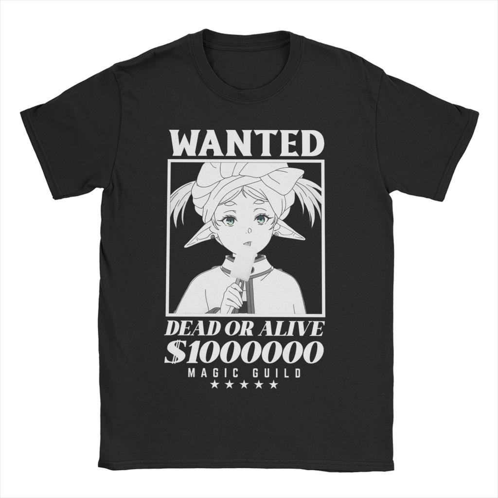 Unisex Women T-Shirt Frieren the quiet elf mage Hipster Cotton Tee Shirt Short Sleeve T Shirts O Neck Tops Gift Idea
