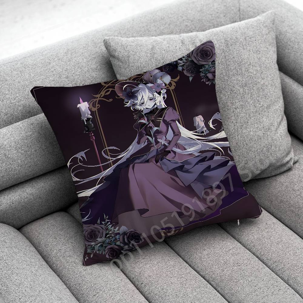White lily C-Cookie Run Kingdom Throw Pillow Case For 30x30cm 40x40cm 45x45cm 50x50cm 55x55cm Square Sofa Pillowcase Shell