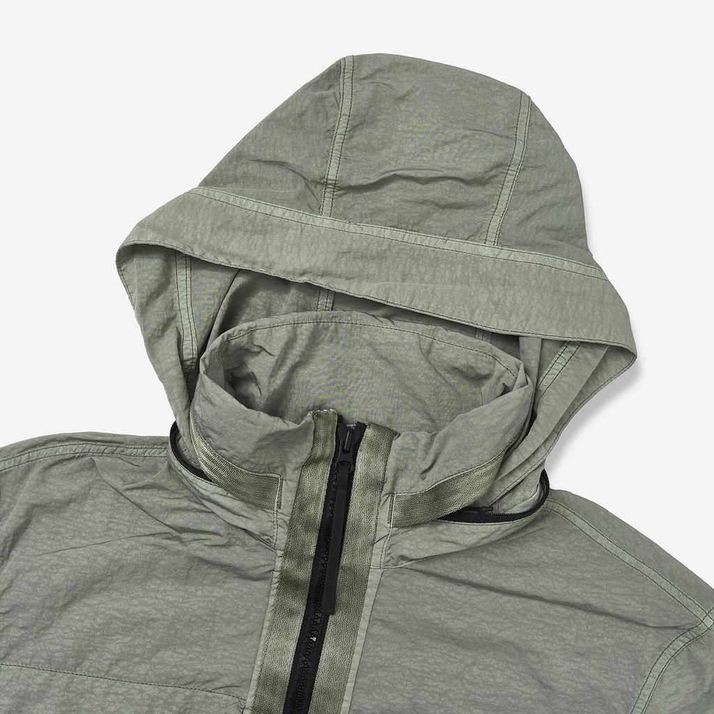 Nike Jednolita tkana kurtka z dużymi kieszeniami i wiatroszczelnym designem Odzież wierzchnia męska Szaro-zielona BV4431-371
