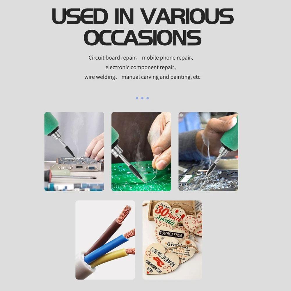 5V8-15W USB Soldering Iron 650mAh lithium Battery Electric Soldering Iron Soldering Iron Set  Home