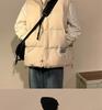 Men's Retro Hip Hop Cotton Down Vest - Warm Autumn/Winter American Style Jacket